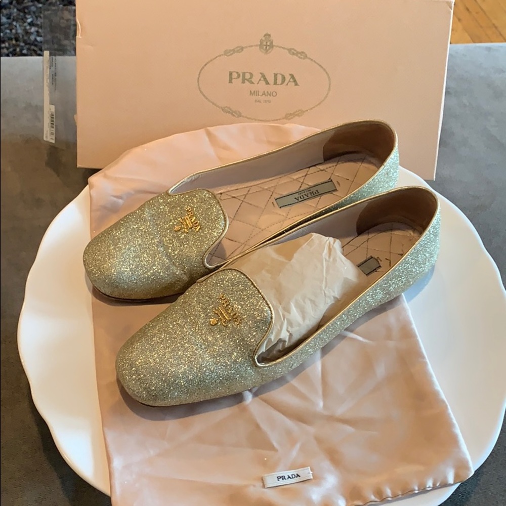 Prada smoky slippers flats